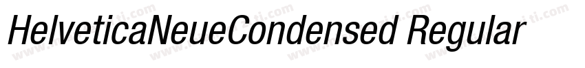 HelveticaNeueCondensed Regular字体转换